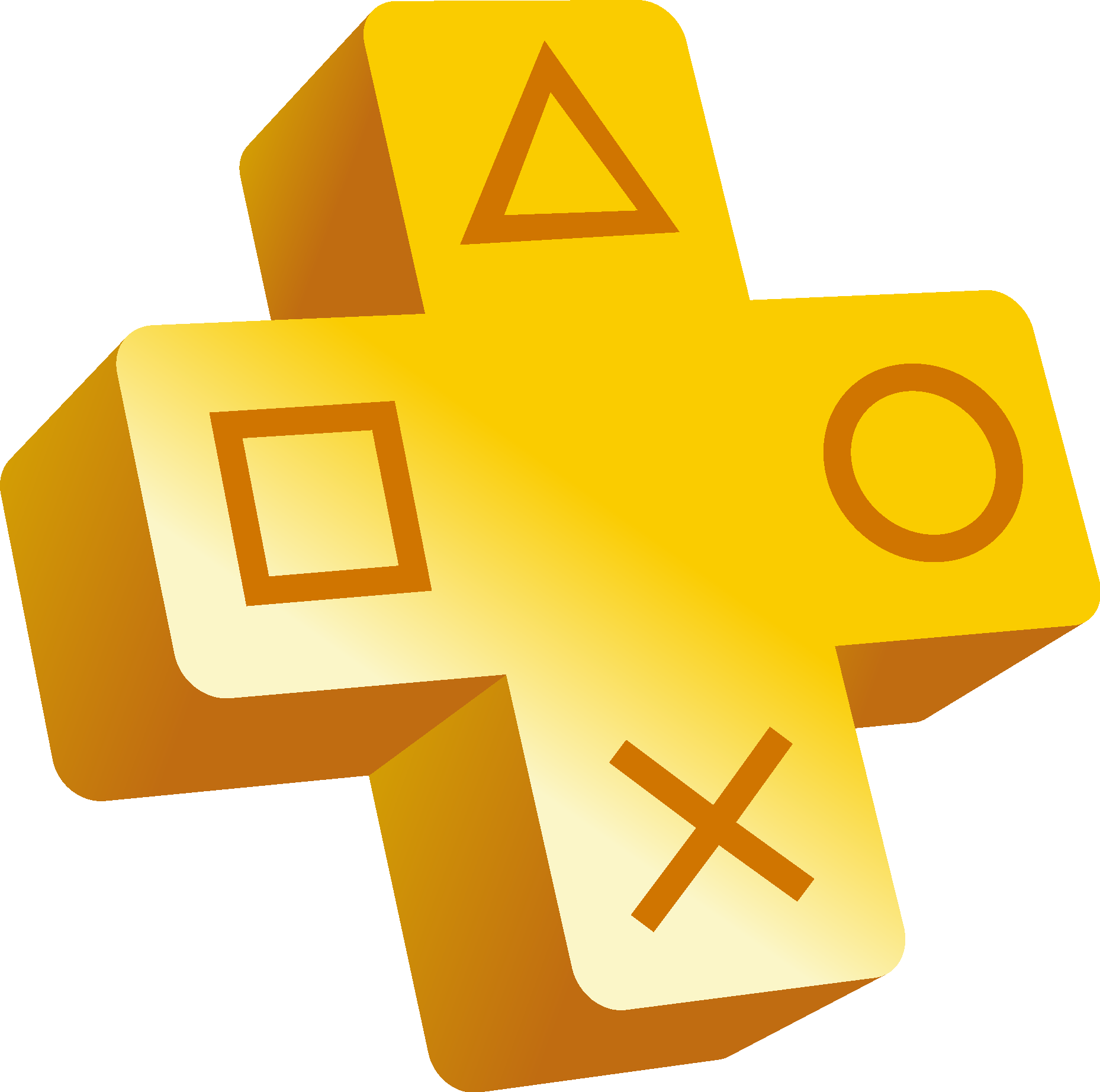PlayStation Plus simple Logo Vector