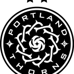 Portland Thorns FC Red  black Logo Vector