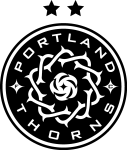 Portland Thorns FC Red  black Logo Vector
