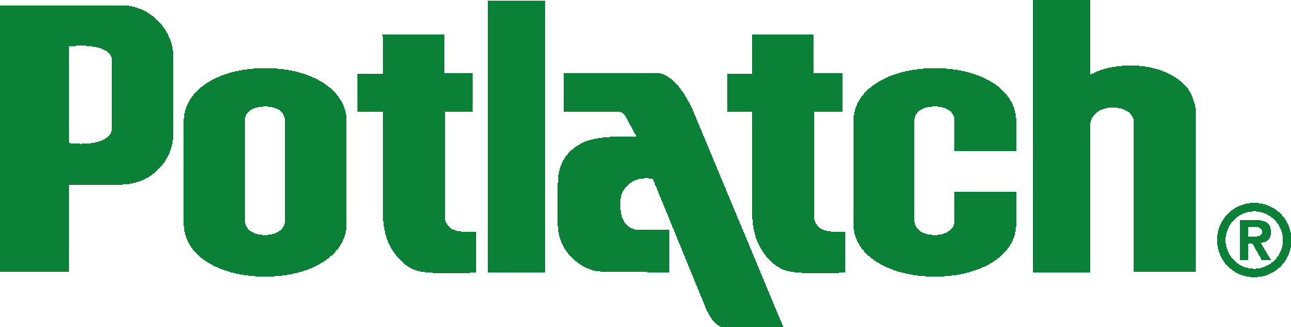Potlatch Wordmark Logo Vector