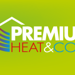 Premium Heat & Cool Logo Vector