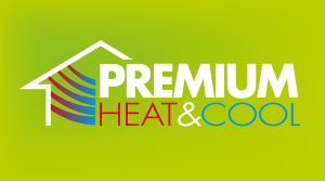 Premium Heat & Cool Logo Vector