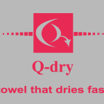 Q dry towel that dries fast Logo Vector