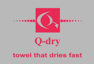 Q dry towel that dries fast Logo Vector