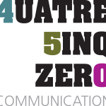 Quatre Cinq Zero Communication Logo Vector