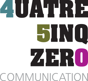 Quatre Cinq Zero Communication Logo Vector