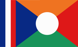 REUNION ISLAND FLAG Logo Vector