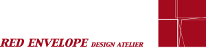 Red Envelope Design Atelier Logo Vector