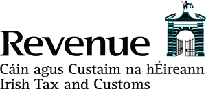 Revenue Irish Tax and Customs  black Logo Vector