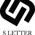 S N U Letter  black Logo Vector