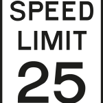 SPEED LIMIT 25 SIGN Logo Vector