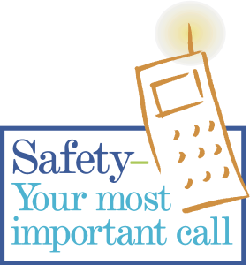 Safety   Your most important call Logo Vector