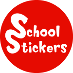 School Stickers Logo Vector