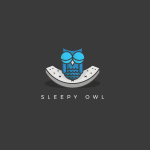 Sleepy owl Logo Vector