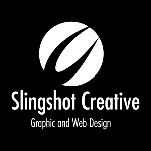 Slingshot Creative white Logo Vector