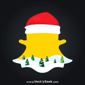 Snapchat Christmas Logo Template