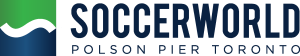 Soccerworld Polson Pier Logo Vector