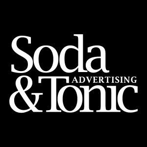 Soda & Tonic Inc. white Logo Vector