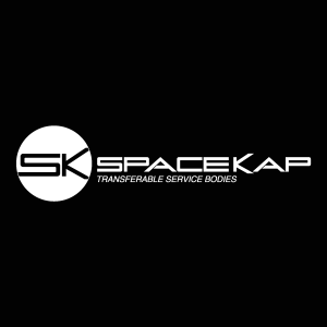 Spacekap white Logo Vector