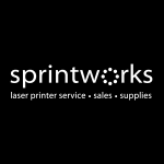 Sprintworks white Logo Vector