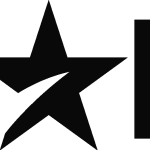 Star plus black Logo Vector