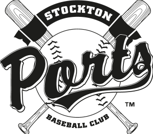 Stockton Ports black Logo Vector