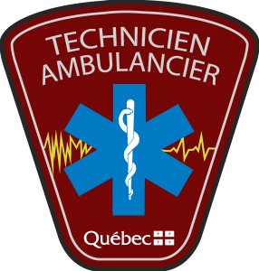 Technicien Ambulancier Quebec Logo Vector