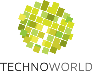 Techno World Logo Vector