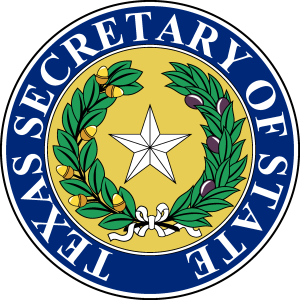 Texas Secretary of State Logo Vector