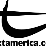 Text America black Logo Vector