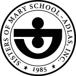 The Sisters Of Mary School black Logo Vector