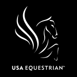 USA Equestrian white Logo Vector