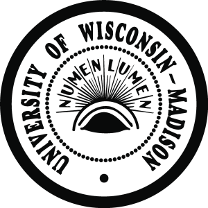 University of Wisconsin Madison black Logo Vector