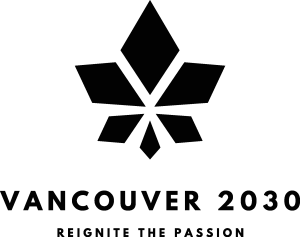 VANCOUVER 2030 OLYMPIC BID black Logo Vector