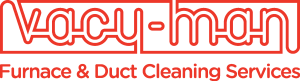 Vacu Man Duct and Furnace Cleaning Logo Vector