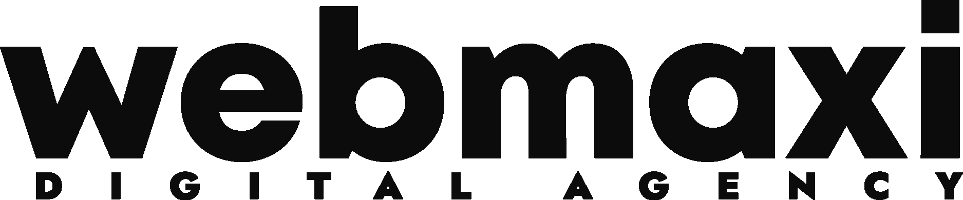 Webmaxi Digital Agency Wordmark Logo Vector