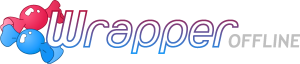 Wrapper Offline Logo Vector