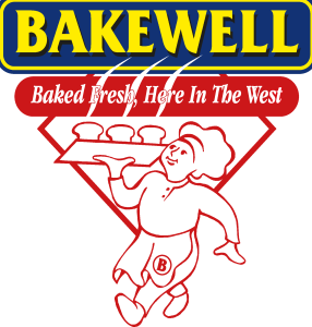 bakewell   baked fresh here in the west Logo Vector