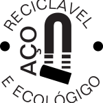 Aço Reciclável Logo Vector