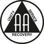 Alcoholics Anonymous black Logo Vector