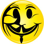 Anonymous Happy Face Logo Vector