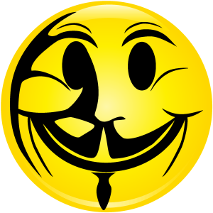 Anonymous Happy Face Logo Vector