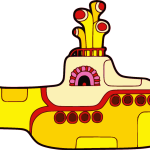 Beatles Yellow Submarine Album Logo Vector