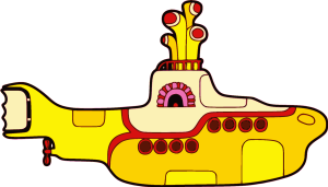 Beatles Yellow Submarine Album Logo Vector