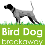 Bird Dog Breakaway Logo Vector