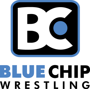Blue Chip Wrestling Logo Vector
