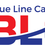 Blue Line Cargo Logo Vector