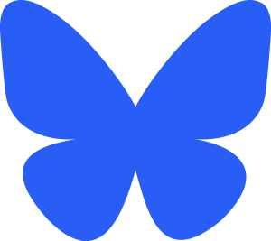 Bluesky Social Logo Vector