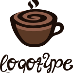 Coffee Time Cafe Logo Vector