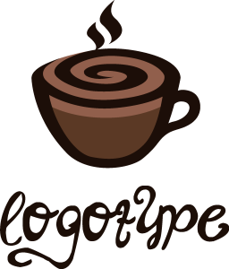Coffee Time Cafe Logo Vector
